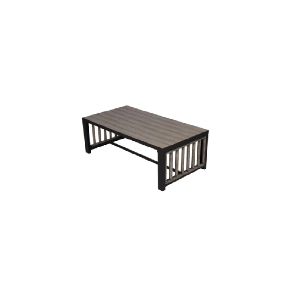 Plantation Prestige Commercial Furniture 8822547-0150 47 Inch Telluride Coffee Table Matte Black Barnwood Plantation Prestige Commercial Furniture 8822547-0150 47 Inch Telluride Coffee Table Matte Black Barnwood
