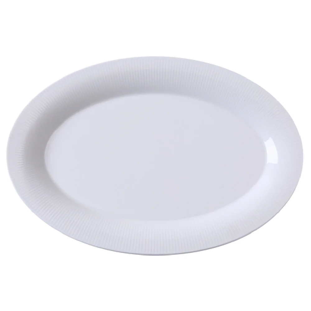 Yanco SI-214 14 Inch Oval Platter Porcelain White Dishwasher Oven Microwave Safe Yanco SI-214 14 Inch Oval Platter Porcelain White Dishwasher Oven Microwave Safe