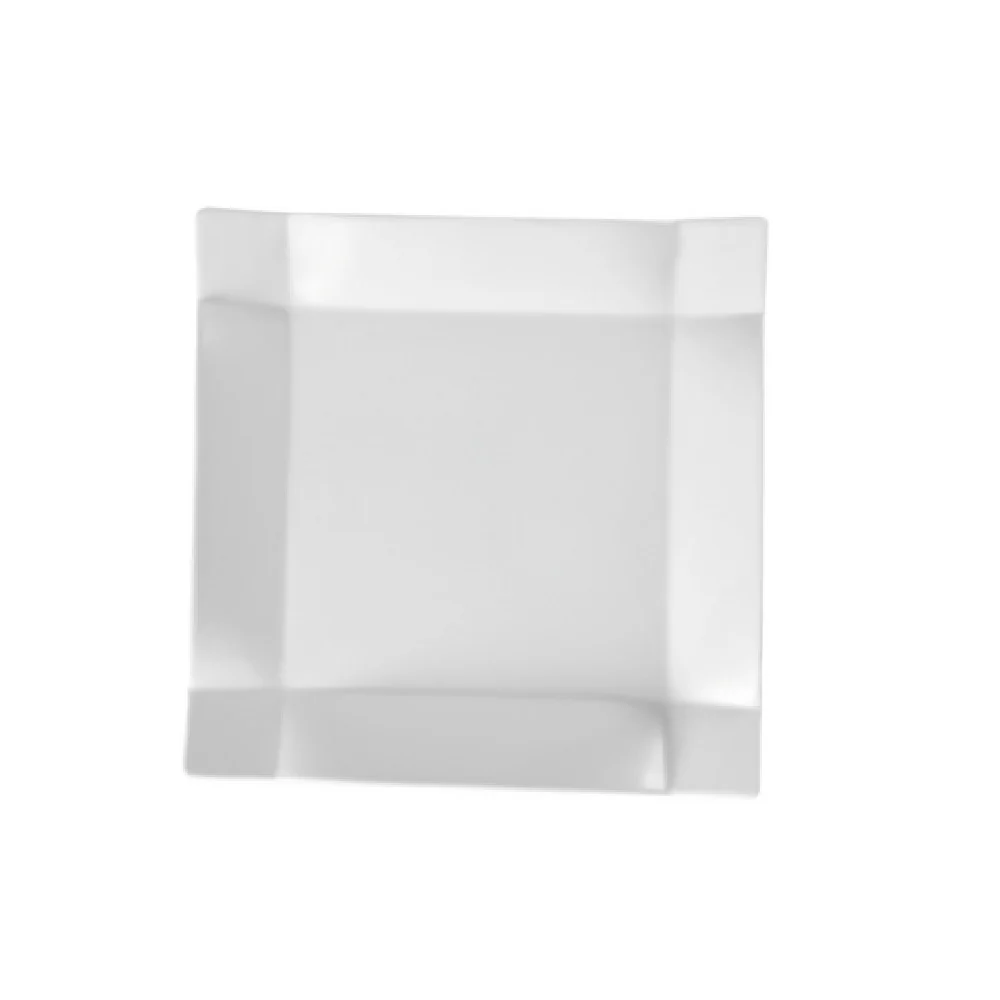 CAC China TMS-6 6 Inch Square Plate Dishwasher Oven Microwave Safe Porcelain