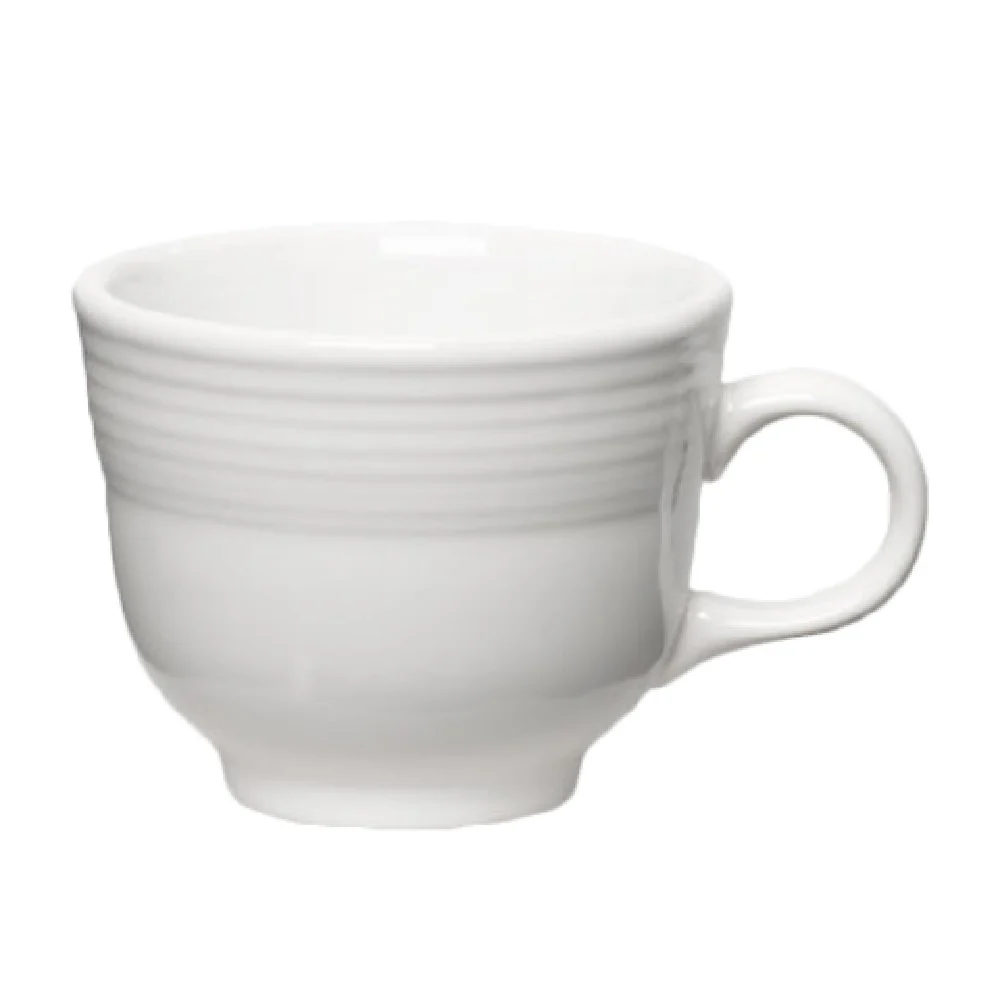 Steelite HL452100 Cup 7-3/4 Oz. Dishwasher Oven Microwave Safe Ceramic White