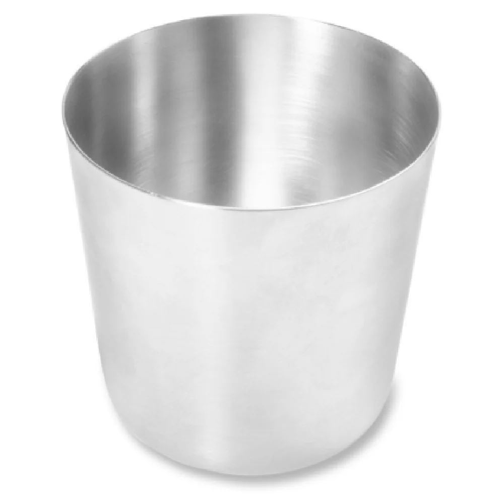 Vollrath 59754 13 Oz Mini French Fry Cup Straight Satin Texture Stainless Steel