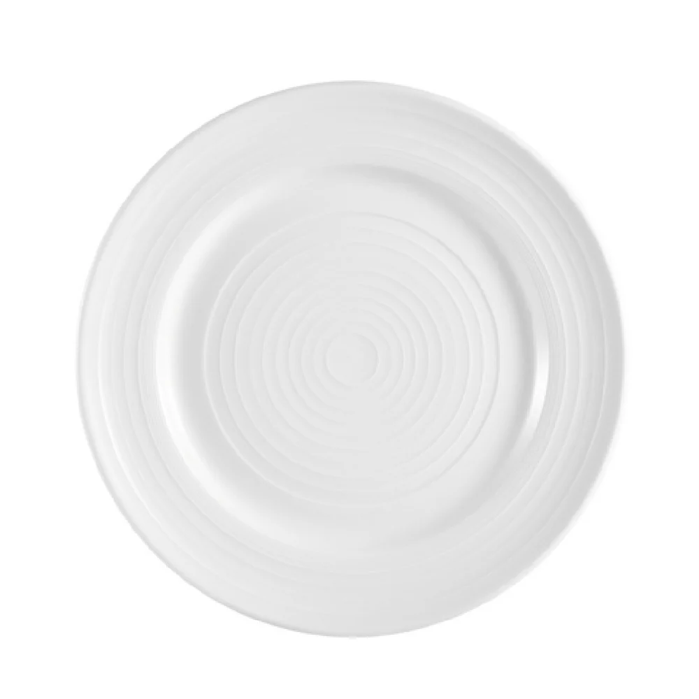 CAC China TGO-6 6-1/2 Inch Round Plate Embossed Porcelain Case of 36
