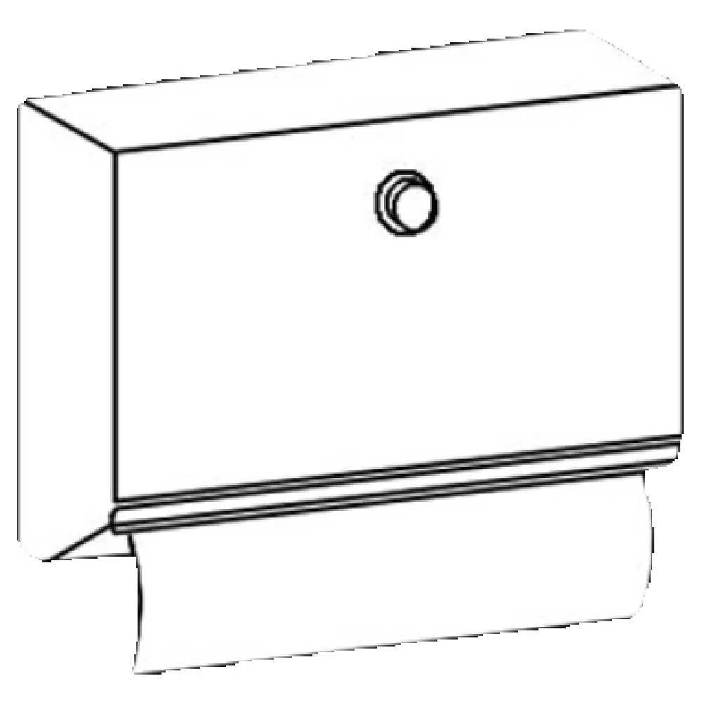 Perlick 7055-270R Paper Towel Dispenser Wall Mounted Manual with Corrosion Resistant Steel Perlick 7055-270R Paper Towel Dispenser Wall Mounted Manual with Corrosion Resistant Steel