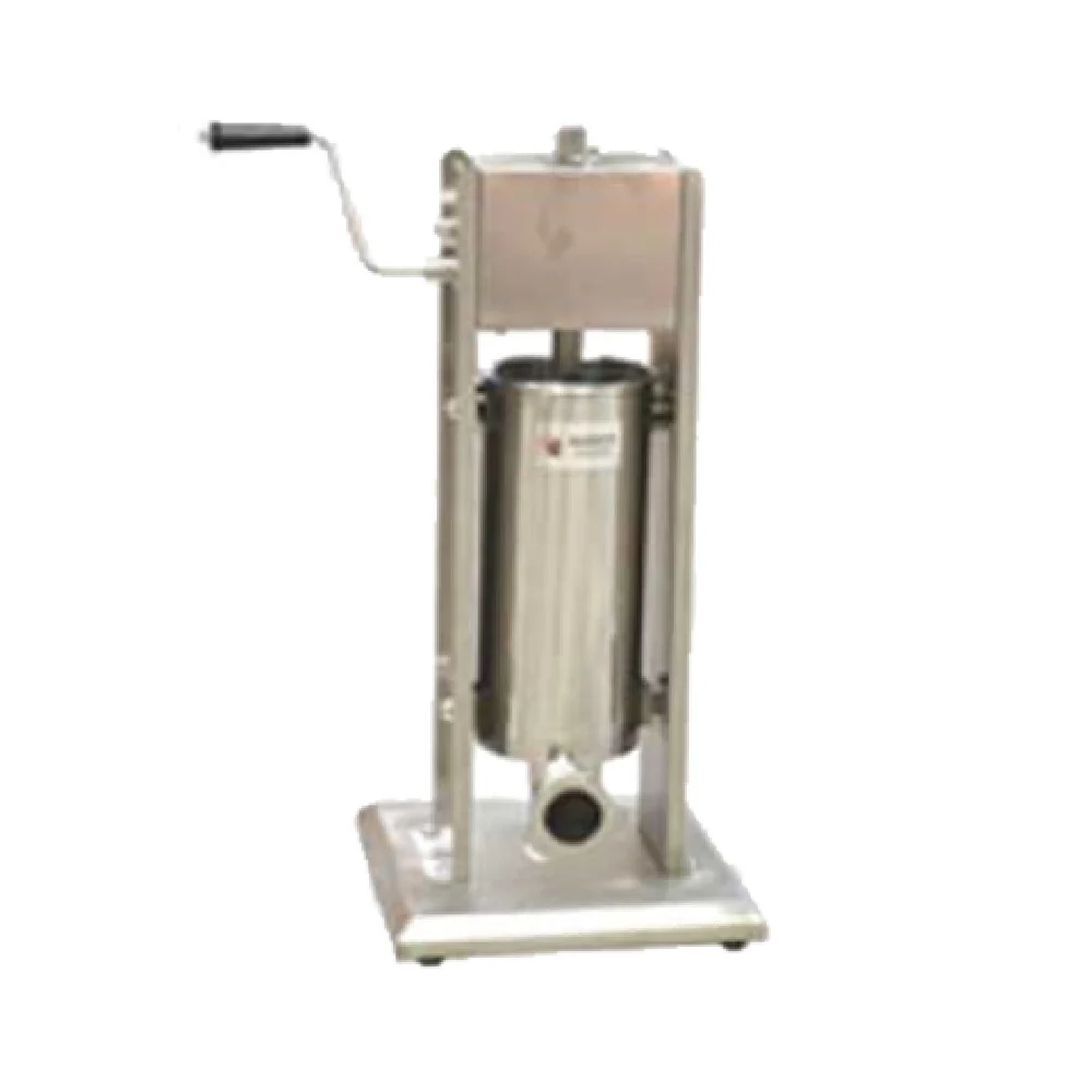 Omcan 24199 11 Inch Manual Sausage Stuffer Stainless Steel Vertical with Tubes Omcan 24199 11 Inch Manual Sausage Stuffer Stainless Steel Vertical with Tubes