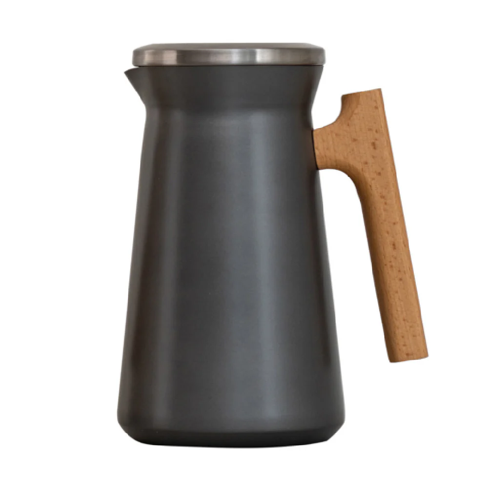 Steelite 7401MM119 6.62 Inch Wood Handle Beverage Server with Stainless Steel Liner Steelite 7401MM119 6.62 Inch Wood Handle Beverage Server with Stainless Steel Liner