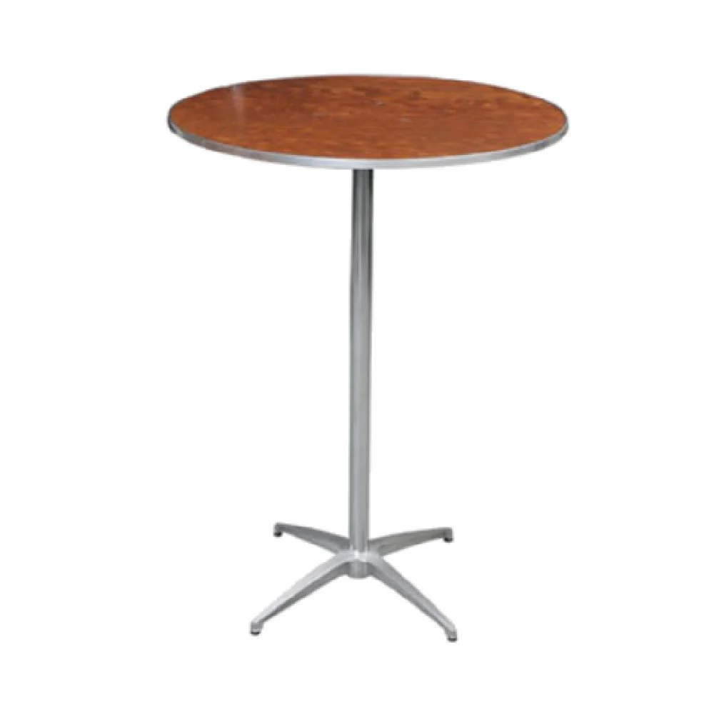Forbes Industries HO24DI-SK42 24 Inch Round Pedestal Table Walnut Finish Plywood