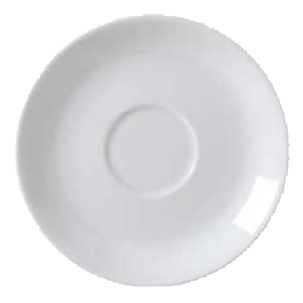 Vertex China AL-2-LS 6 Inch Diameter Saucer Round Porcelain Bright White Vertex China AL-2-LS 6 Inch Diameter Saucer Round Porcelain Bright White
