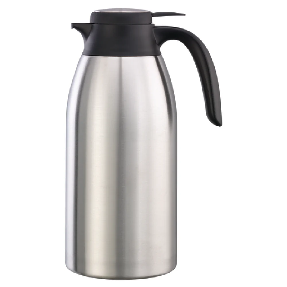 Service Ideas FCC20SS 5-1/4 Inch Beverage Carafe 67.6 Oz Stainless Steel and Black Lid Service Ideas FCC20SS 5-1/4 Inch Beverage Carafe 67.6 Oz Stainless Steel and Black Lid