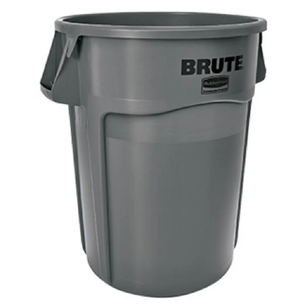 Rubbermaid FG264360GRAY 24 Inch Gray Trash Can with Reinforced Rims and Handles