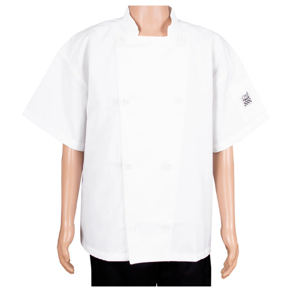 John Ritzenthaler Company J005-XL 15 Inch Chef's Coat X-large with Pen Pocket White Poly/cotton