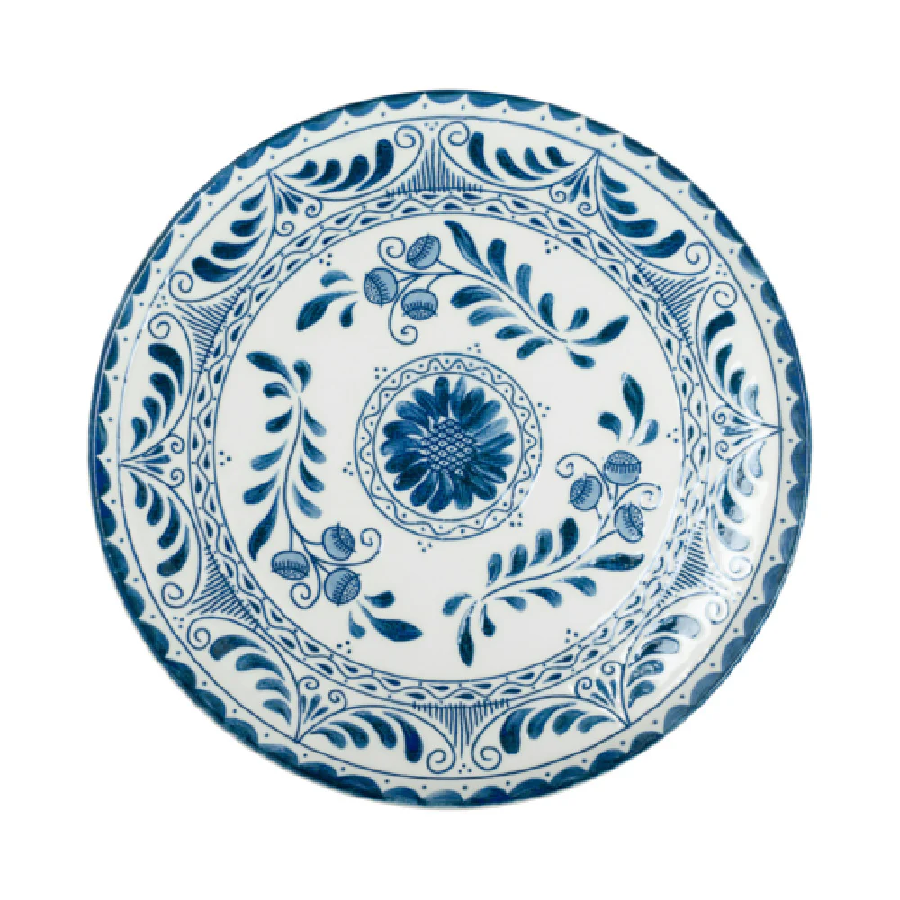 Steelite A102P800 13 Inch Plate Talavera Motiva Blue Round China Steelite A102P800 13 Inch Plate Talavera Motiva Blue Round China