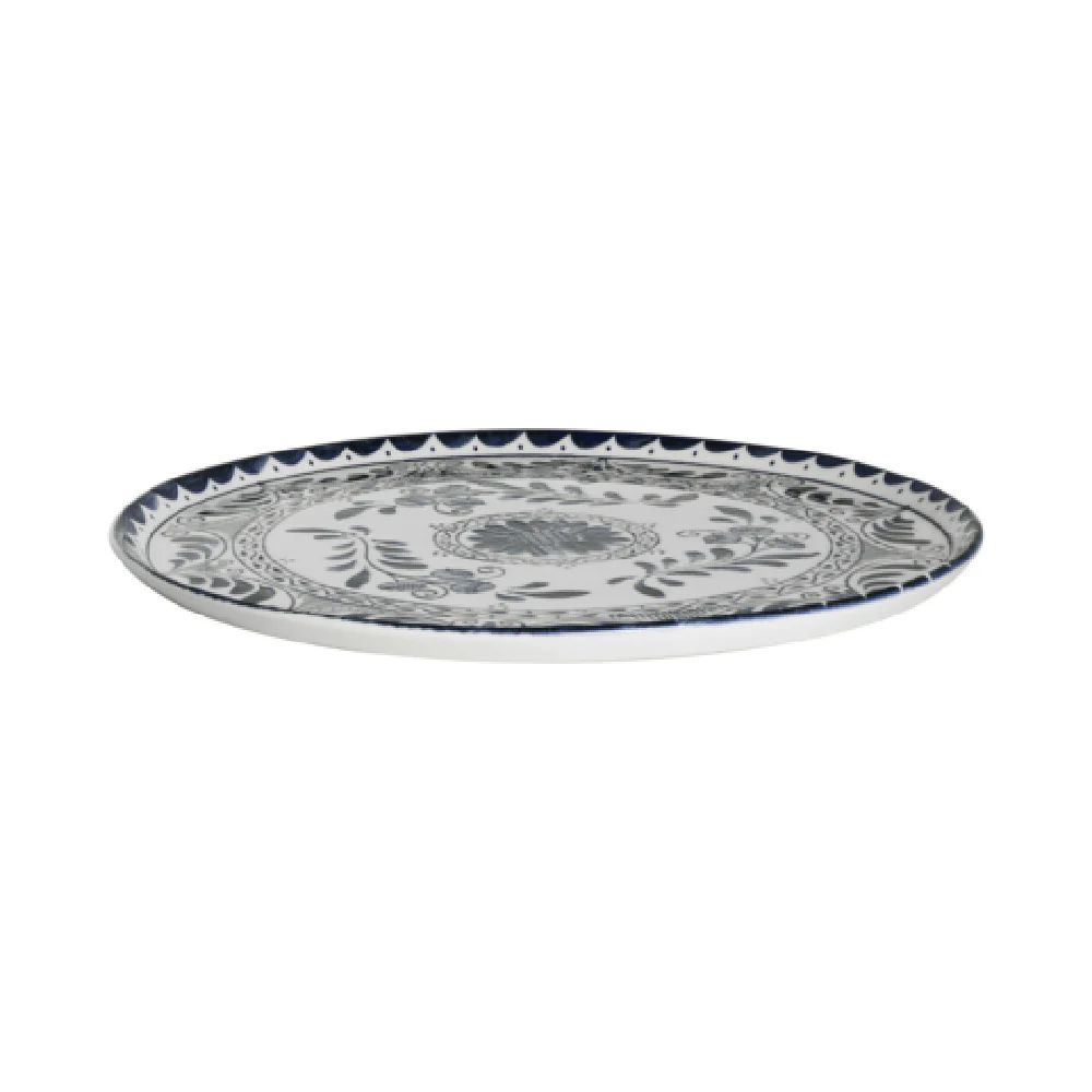 Steelite A102P800 13 Inch Plate Talavera Motiva Blue Round China Steelite A102P800 13 Inch Plate Talavera Motiva Blue Round China