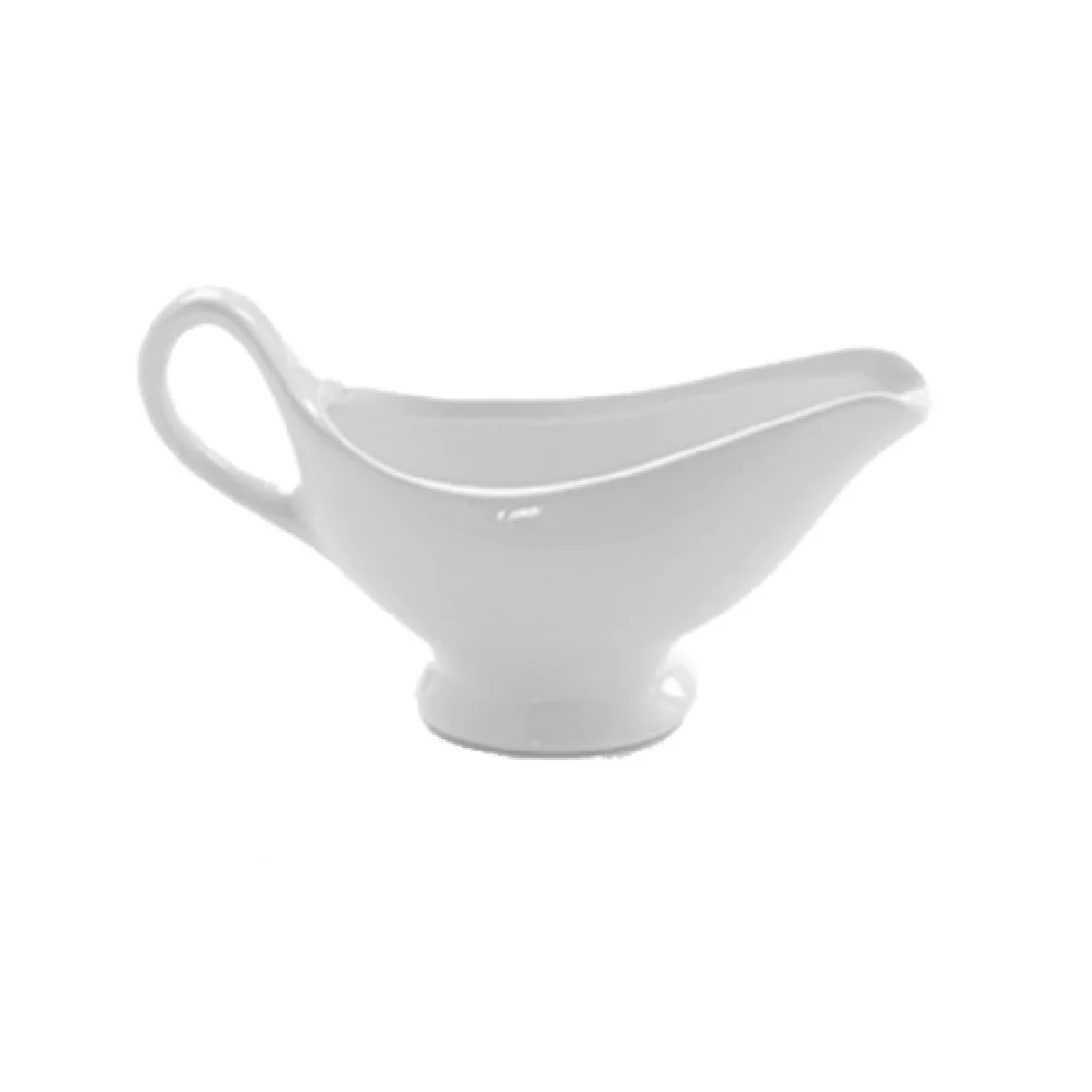 American Metalcraft GB3 3 Oz Gravy Sauce Boat Porcelain White 6 Inch