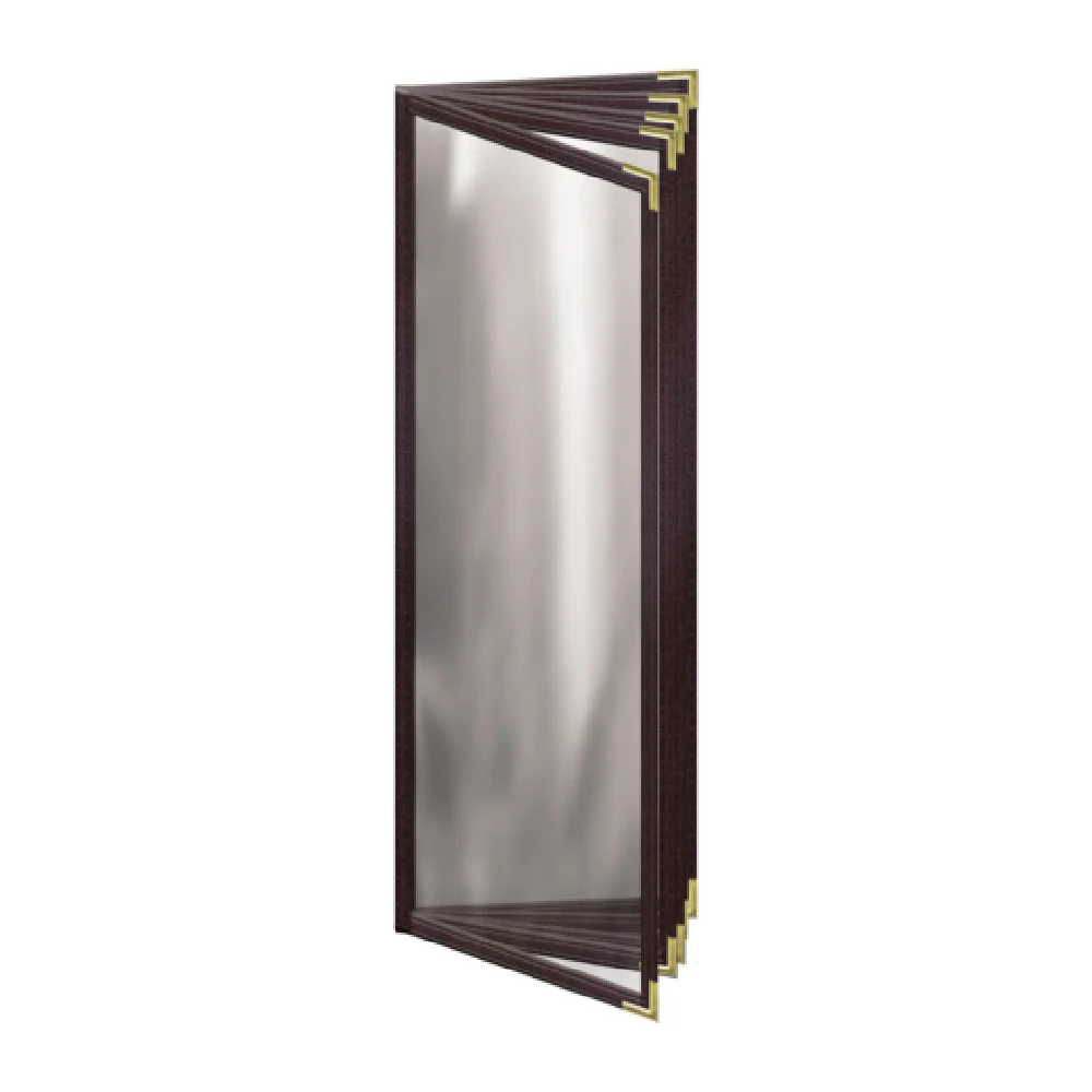Risch TE-10V 4.25X14-NYLON 4-1/4 Inch Deluxe Sewn Nylon Menu Cover with Vinyl Risch TE-10V 4.25X14-NYLON 4-1/4 Inch Deluxe Sewn Nylon Menu Cover with Vinyl