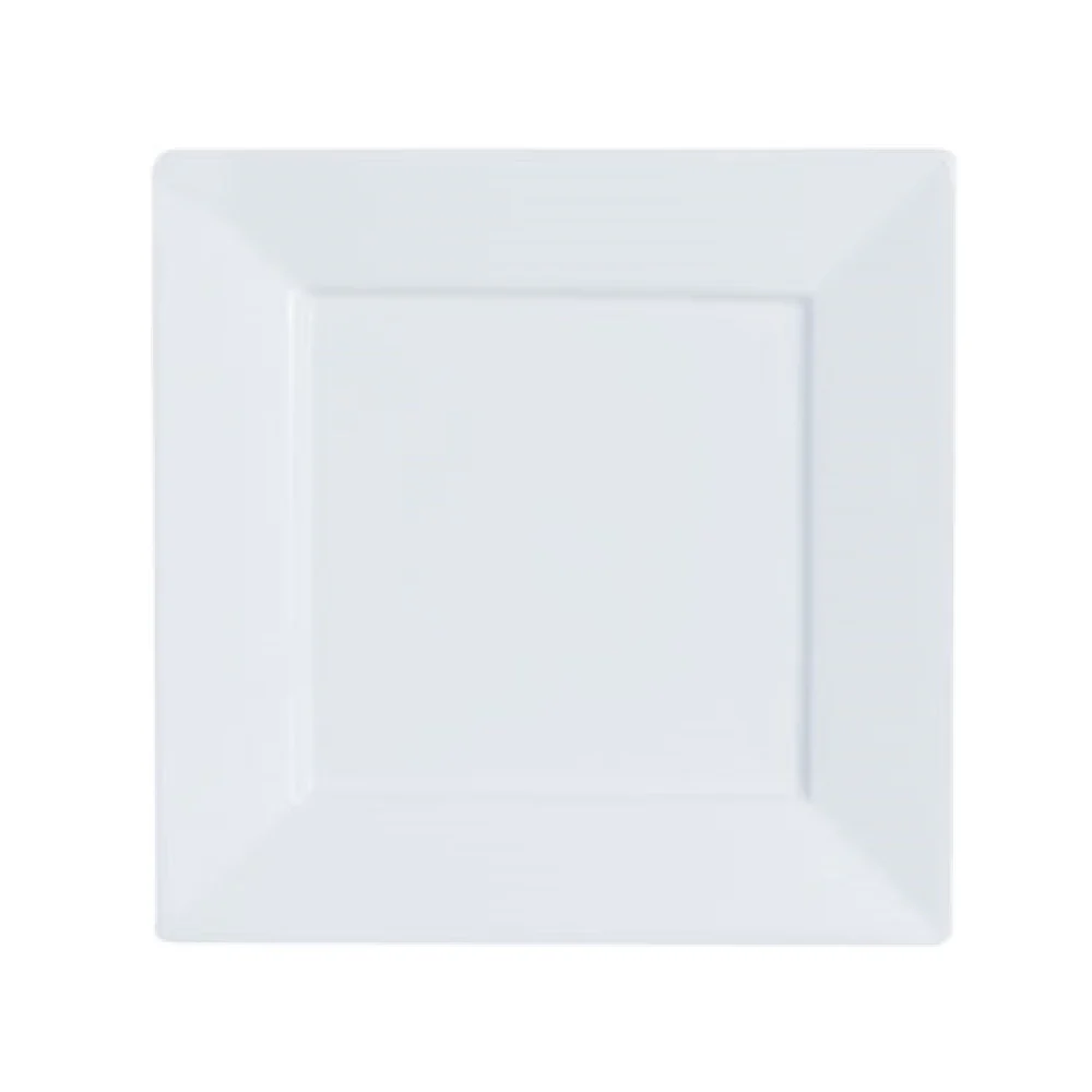 Arc Cardinal FF195 11 Inch Square Up Rim Plate High Alumina Porcelain Arc Cardinal FF195 11 Inch Square Up Rim Plate High Alumina Porcelain