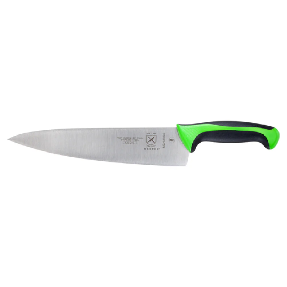 Mercer Culinary M22610GR 10 Inch Blade Chef Knife Green Handle High Carbon Steel