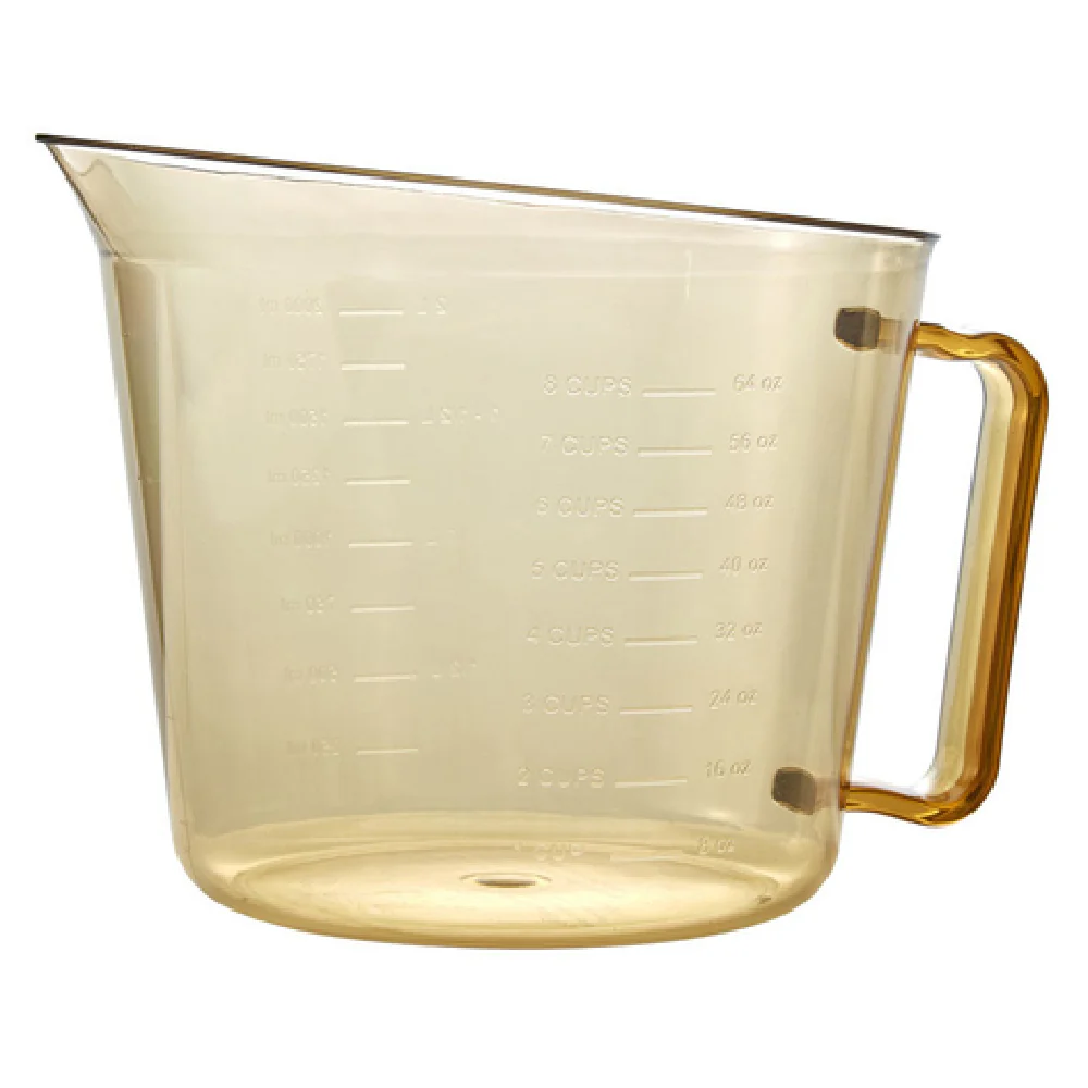 Cambro 200MCH150 2 Qt Measuring Cup Shatterproof BPA Free Amber Plastic Cambro 200MCH150 2 Qt Measuring Cup Shatterproof BPA Free Amber Plastic