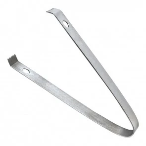 Tablecraft H1246 6-3/4 Inch Ice Tongs Stainless Steel Dishwasher Safe