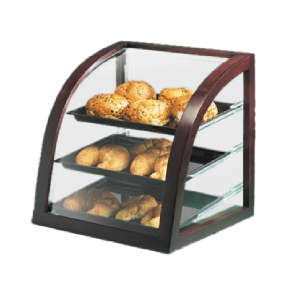 Cal Mil P255-52 17 Inch 3-Tier Countertop Display Case Acrylic and Wood