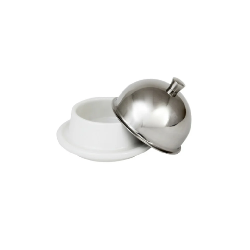 Fortessa 2.5.003.00.435V 2.89 Inch Cloche for Small Butter Dish Cover Stainless Steel Fortessa 2.5.003.00.435V 2.89 Inch Cloche for Small Butter Dish Cover Stainless Steel