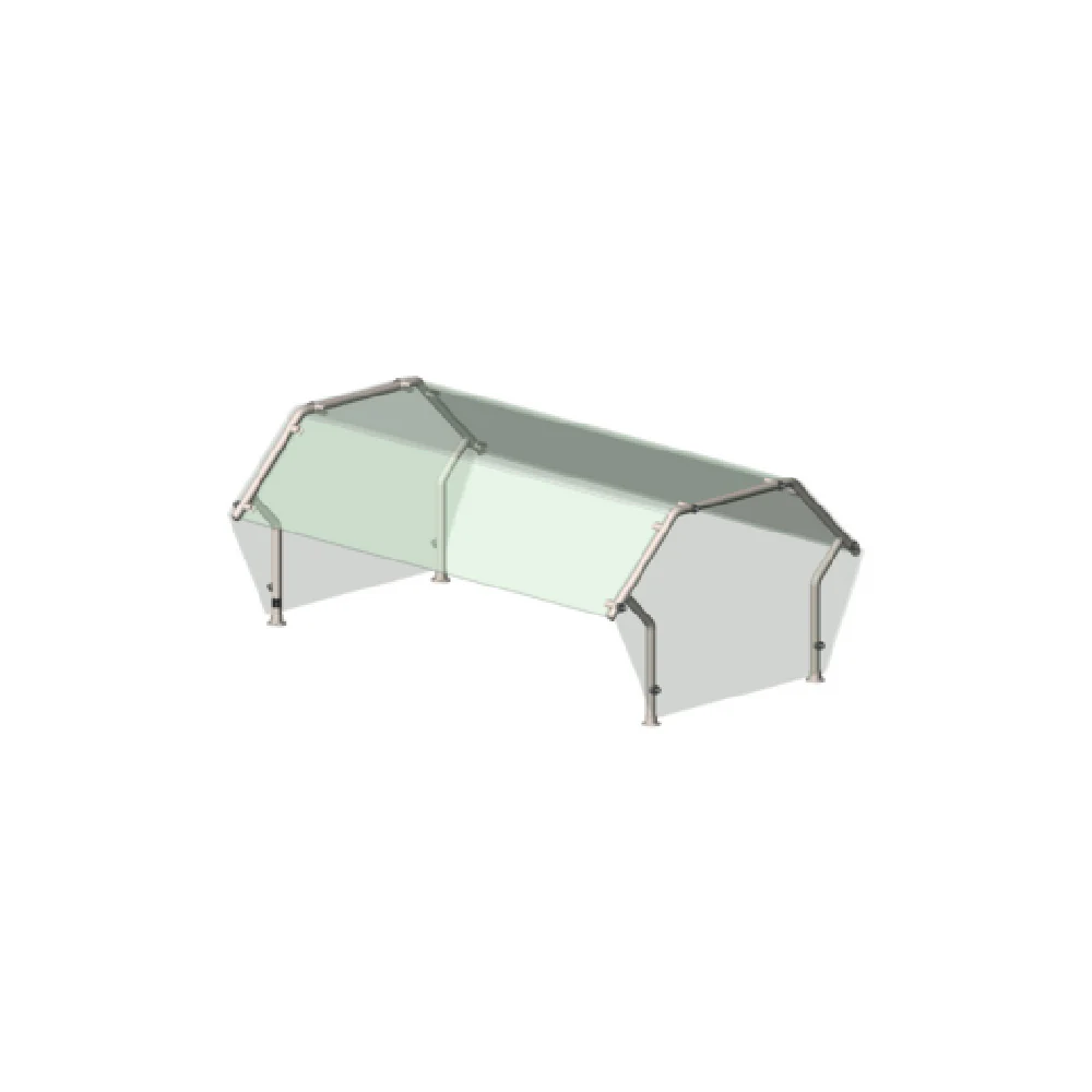 Vollrath N98637 Double-Sided 4-SeriesContemporary Buffet Breath Guards 45