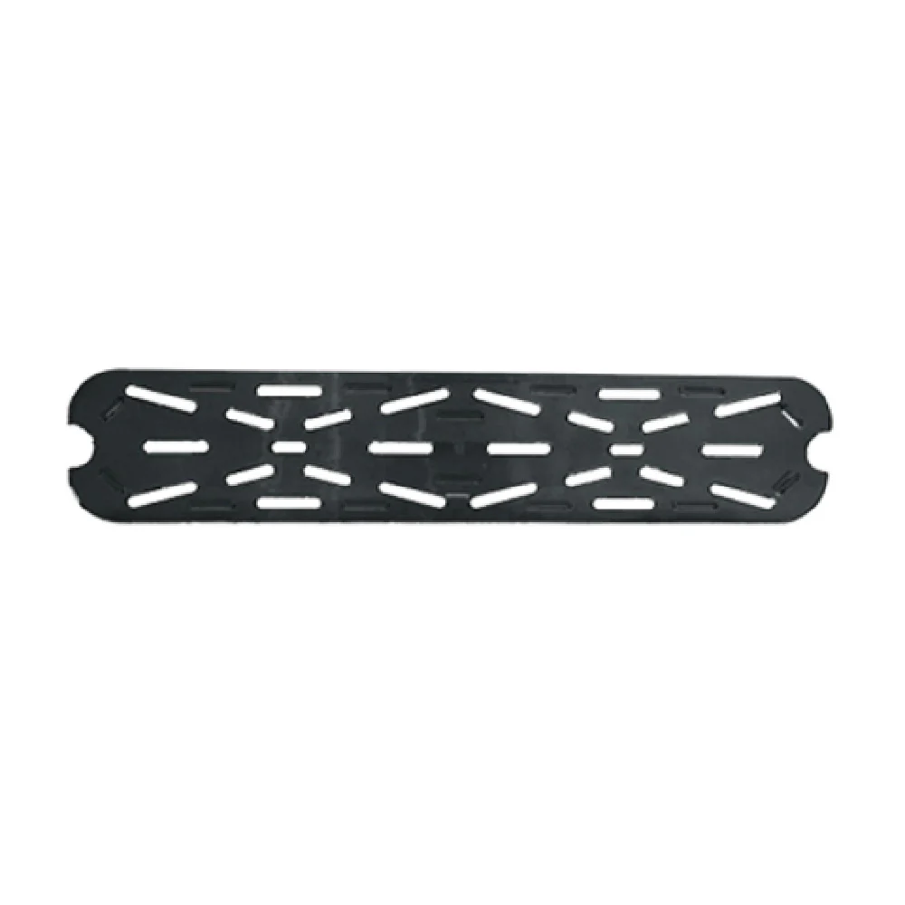 Thunder Group PLPA7120LDSBK 1/2 Size Long Food Pan Drain Tray Polycarbonate Black