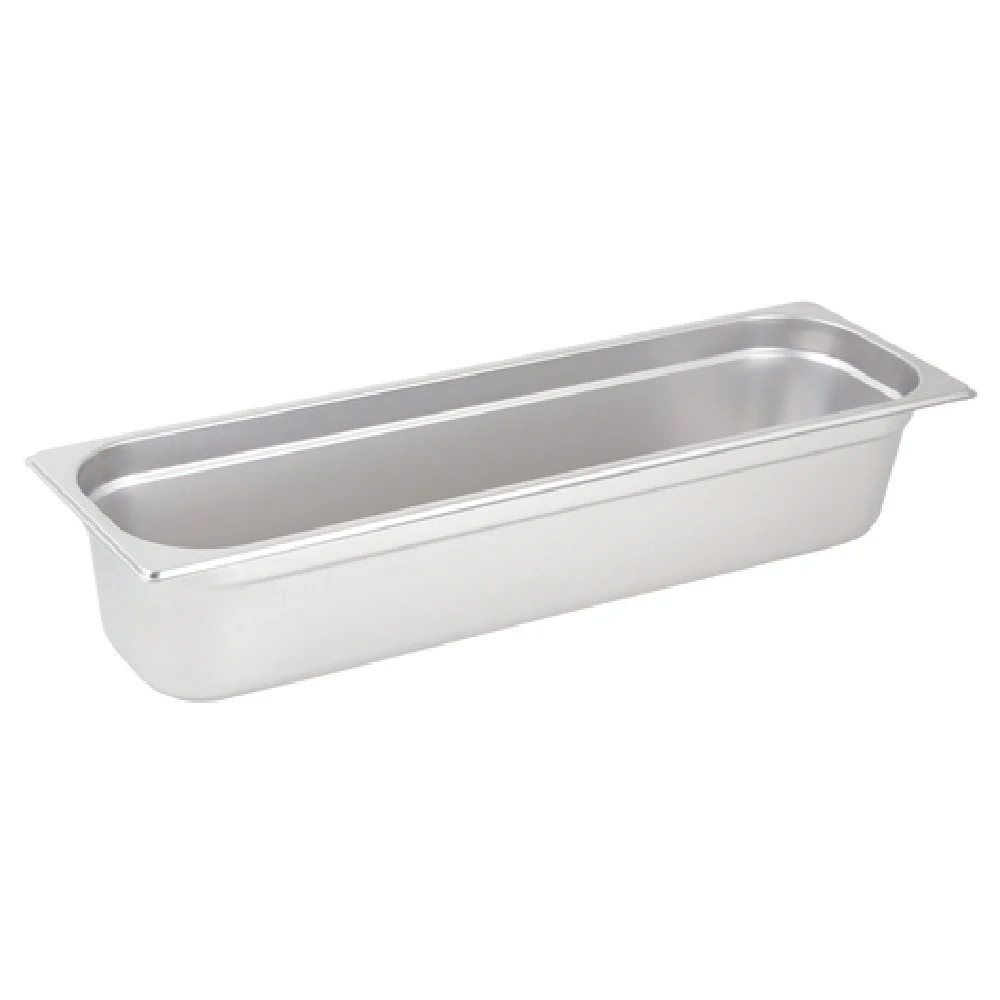 Winco SPJH-4HL 1/2 Size Long Steam Table Pan 20-4/5 Inch 22 Gauge Heavyweight