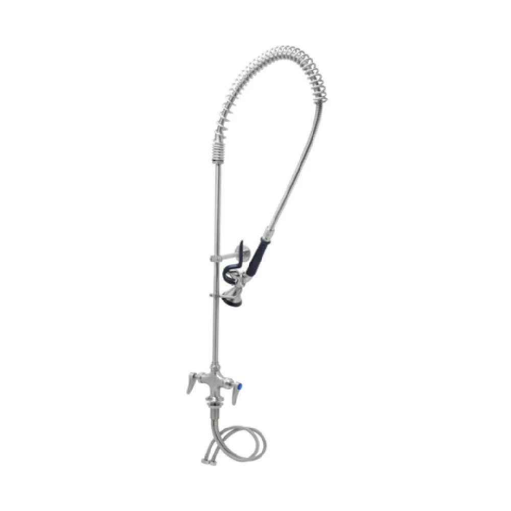 T&S Brass S-0113-CR-BY Single Hole Mixing Faucet 44 Inch Flexible Hose with Heat Resistant Handle T&S Brass S-0113-CR-BY Single Hole Mixing Faucet 44 Inch Flexible Hose with Heat Resistant Handle