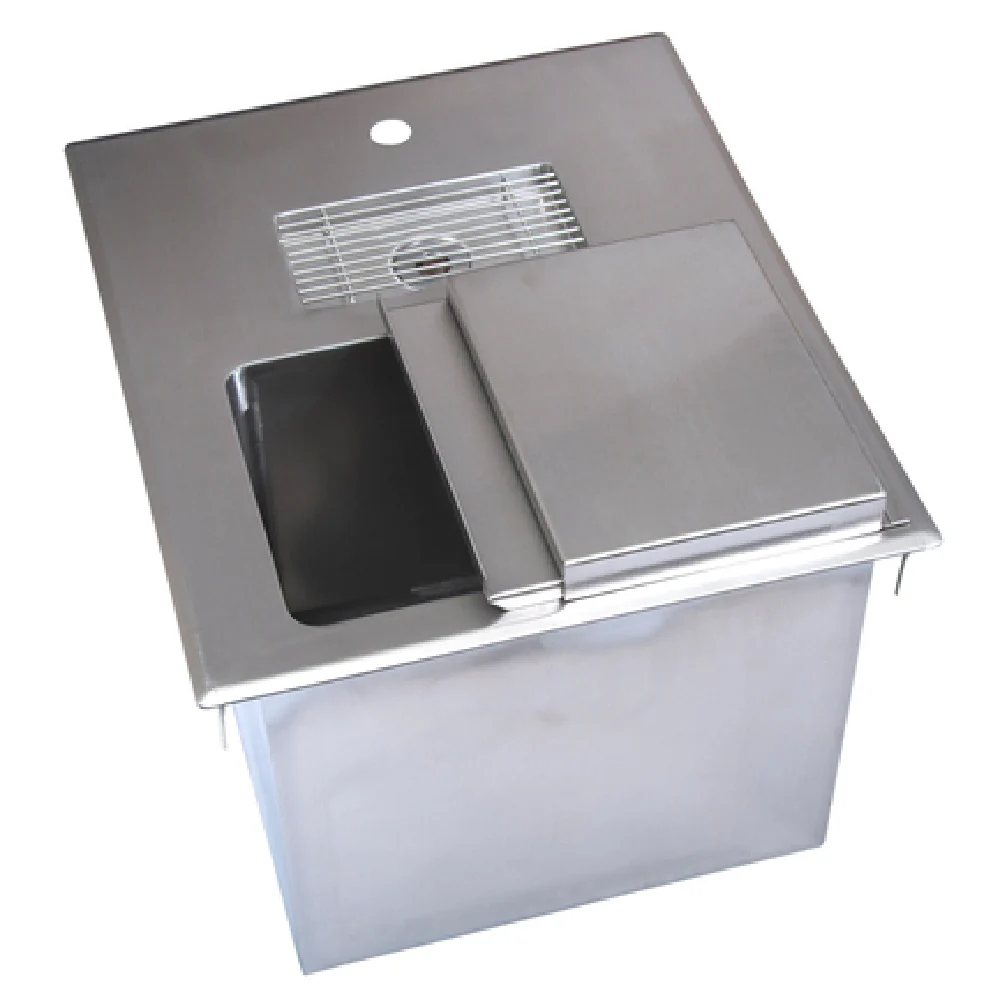 BK Resources BK-DIWSBL-2118X 18 Inch Ice and Water Drop-in Unit Stainless Steel with Drains BK Resources BK-DIWSBL-2118X 18 Inch Ice and Water Drop-in Unit Stainless Steel with Drains
