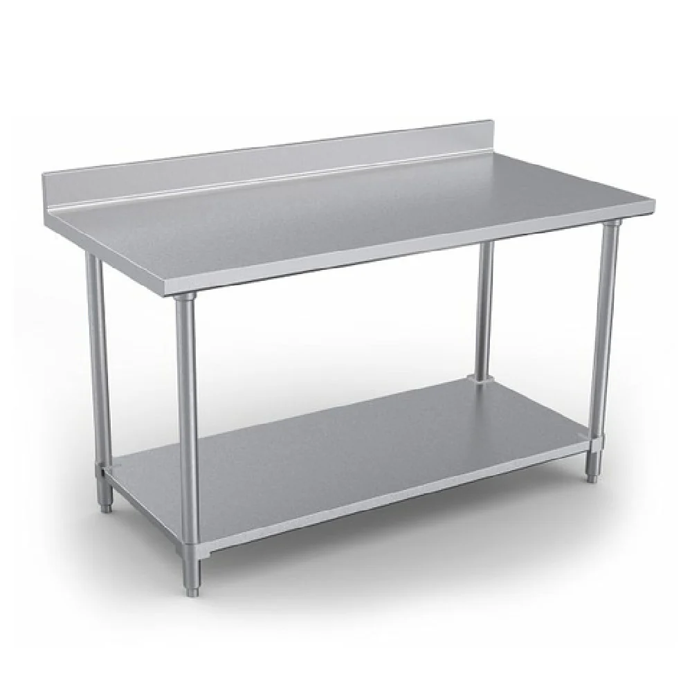Vollrath SS-4WT-72 72 Inch Stainless Steel Work Table with Adjustable Feet
