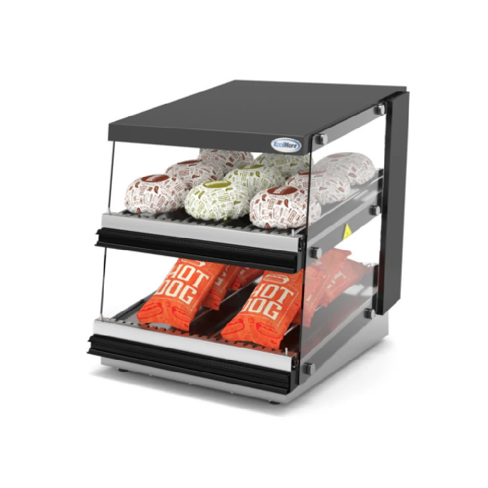 Koolmore KM-OAHD-24 24 Inch Open Air Display Warmer Countertop Stainless Steel Glass Koolmore KM-OAHD-24 24 Inch Open Air Display Warmer Countertop Stainless Steel Glass