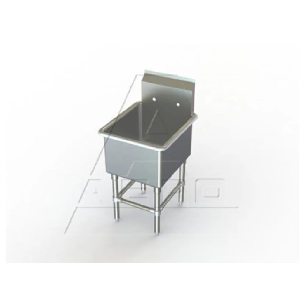 AERO Manufacturing 2F1-2142 45 Inch Stainless Steel Sink with One Compartment AERO Manufacturing 2F1-2142 45 Inch Stainless Steel Sink with One Compartment