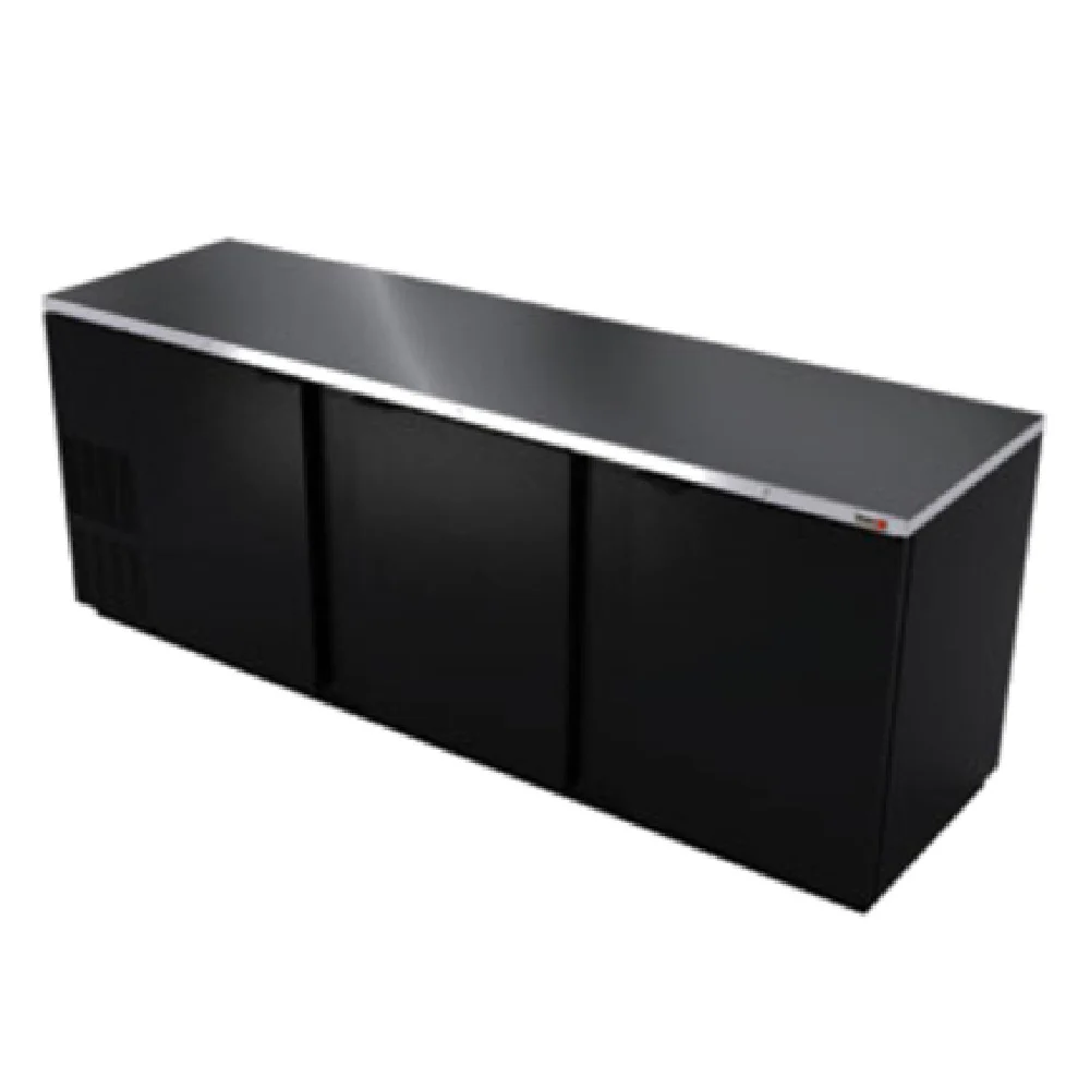 Fagor Refrigeration FBB-95-N 95 Inch Refrigerated Back Bar Cooler 3 Doors Black Finish Fagor Refrigeration FBB-95-N 95 Inch Refrigerated Back Bar Cooler 3 Doors Black Finish