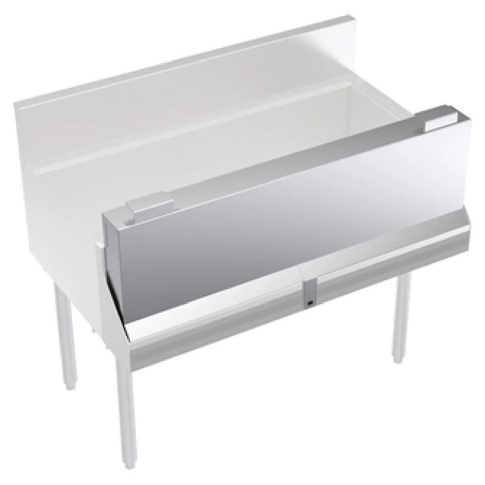 Optional 40 Inch Stainless Steel Single Speed Rail Locking Cover for Royal Series, Krowne KR-SC40 Optional 40 Inch Stainless Steel Single Speed Rail Locking Cover for Royal Series, Krowne KR-SC40