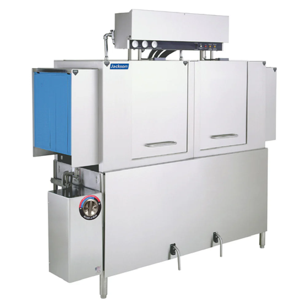 Jackson AJ-64CE_230/60/1 80 Inch Dishwasher Conveyor Type Electric with Adjustable Speed Jackson AJ-64CE_230/60/1 80 Inch Dishwasher Conveyor Type Electric with Adjustable Speed