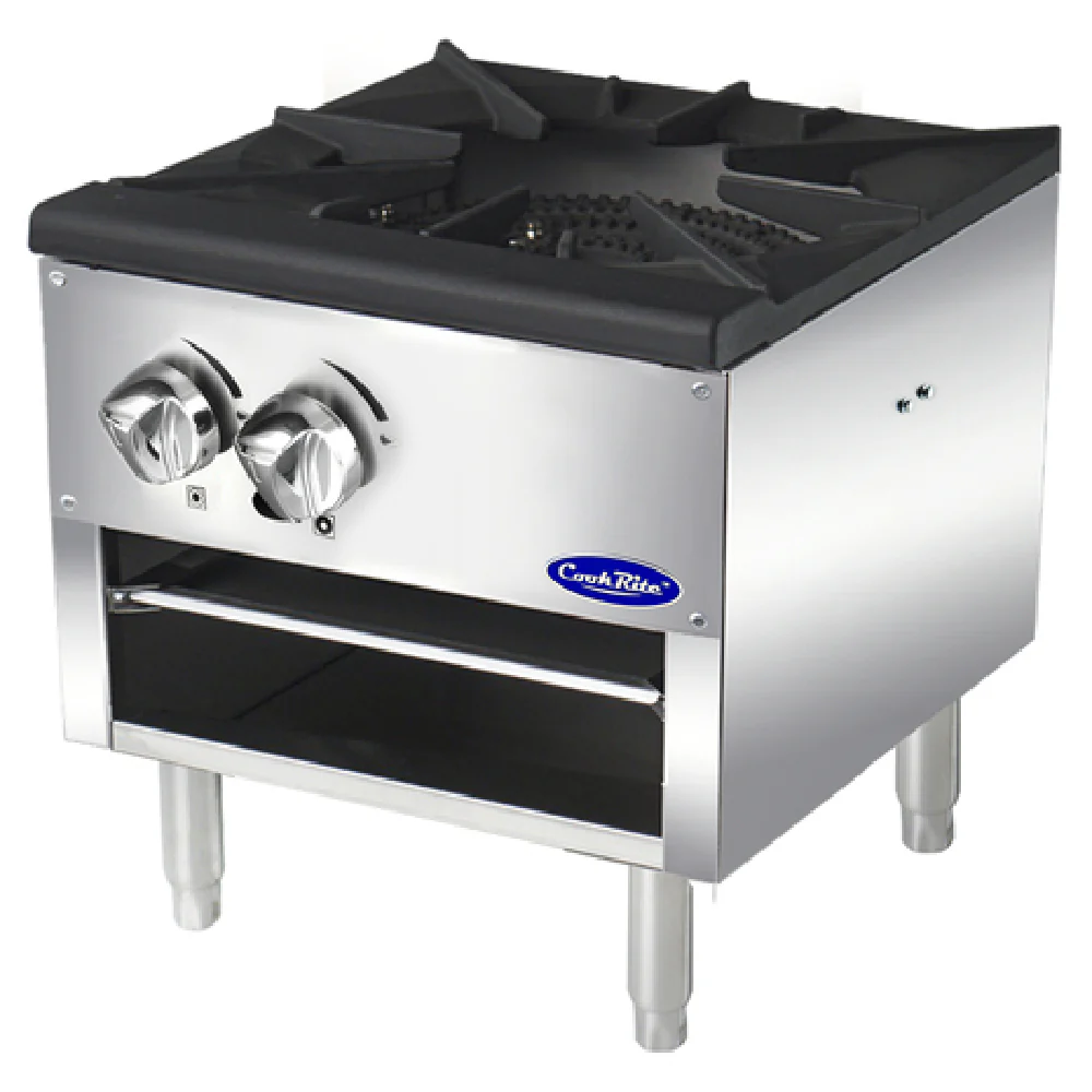 Atosa ATSP-18-1L_NAT 18 Inch Gas Range Stock Pot Stove with Three-ring Burner 80000 BTU Atosa ATSP-18-1L_NAT 18 Inch Gas Range Stock Pot Stove with Three-ring Burner 80000 BTU