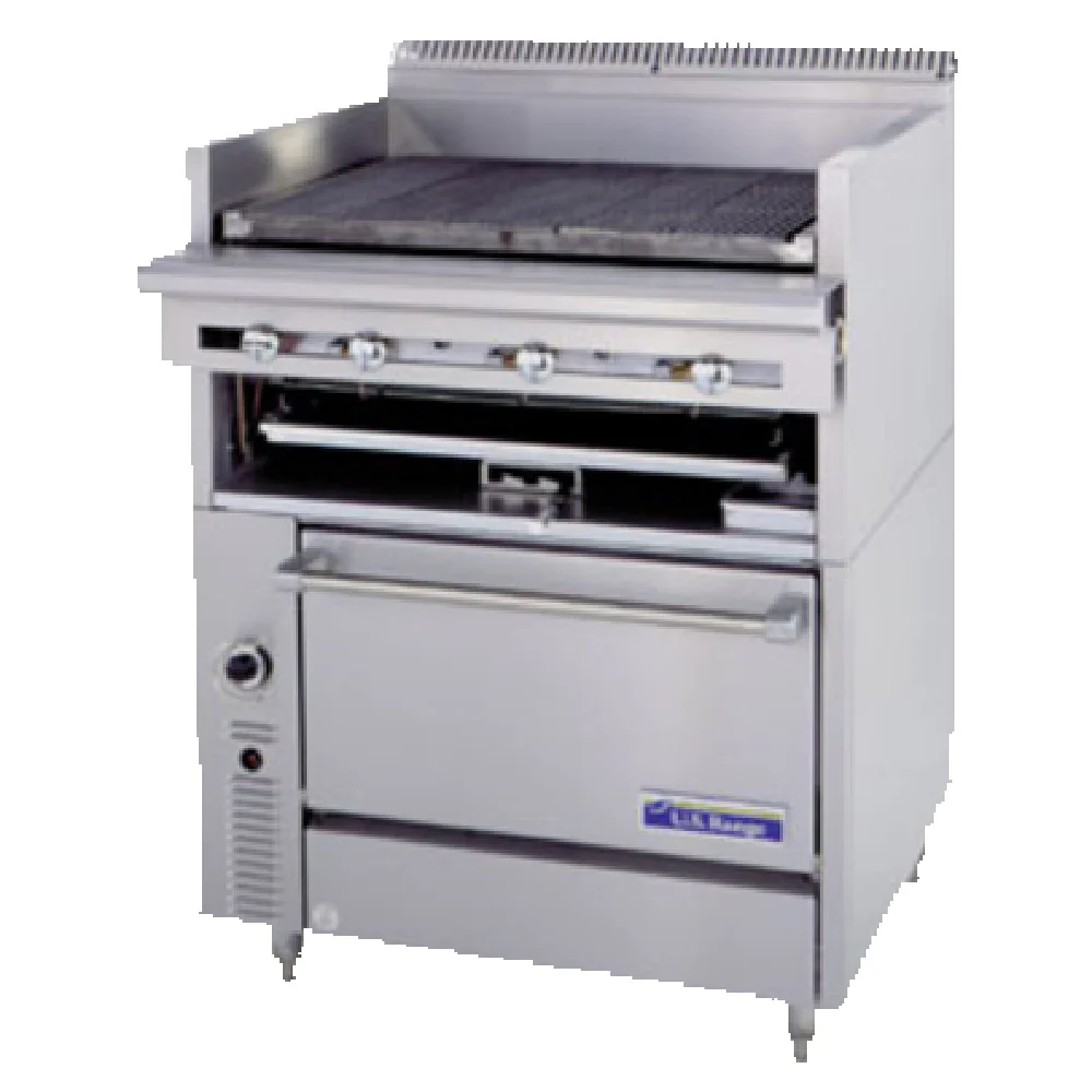 Garland C0836-48AM_LP 48 Inch Heavy Duty Modular Gas Range with Charbroiler 144000 BTU