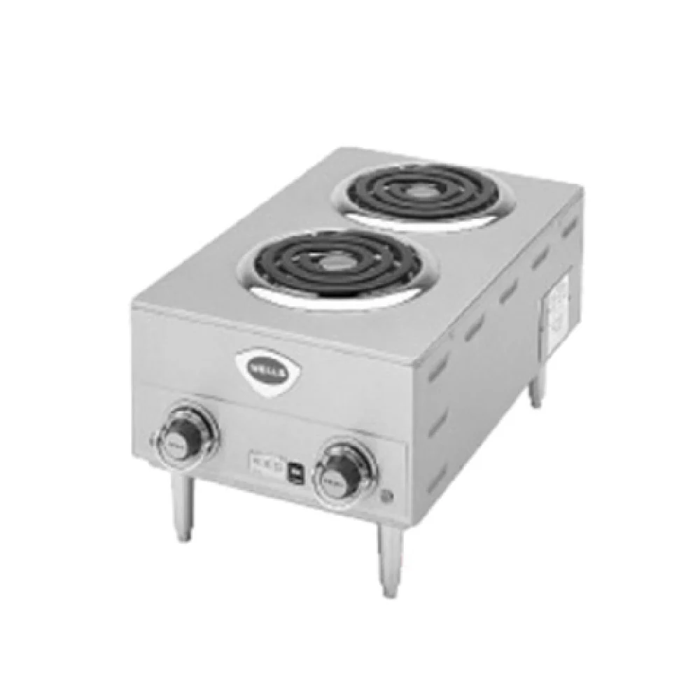 Wells H-63_208-240/60/3 15 Inch Electric Hotplate Stainless Steel Two Burners with Infinite Controls Wells H-63_208-240/60/3 15 Inch Electric Hotplate Stainless Steel Two Burners with Infinite Controls