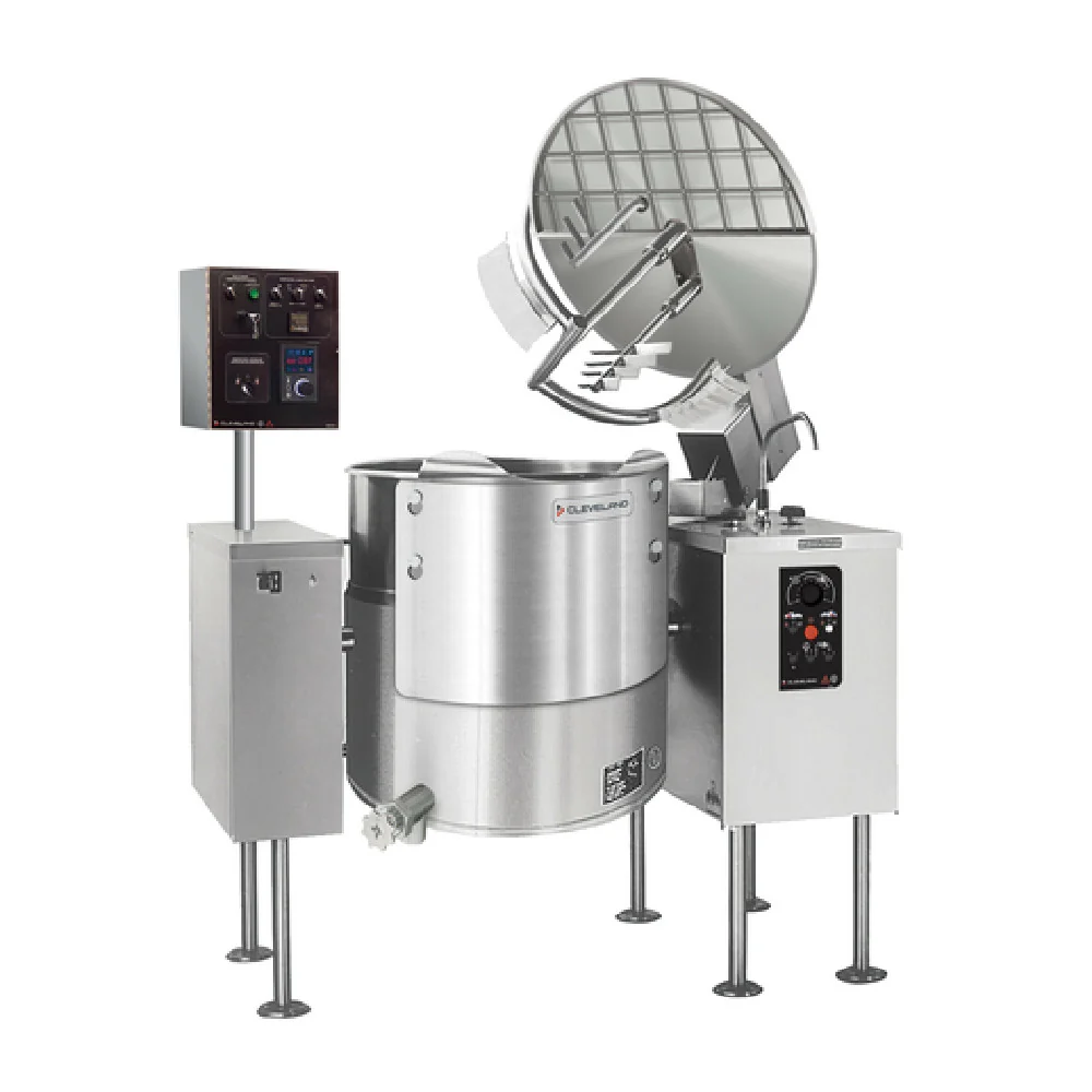 Cleveland MKEL100T_240/60/3 68 Inch Electric Kettle Mixer with Sweep Fold Agitator
