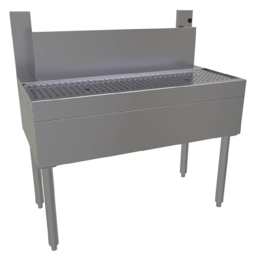 Glastender BDA-36 36 Inch Underbar Beer Drainer with Tubing Chase Stainless Steel Glastender BDA-36 36 Inch Underbar Beer Drainer with Tubing Chase Stainless Steel