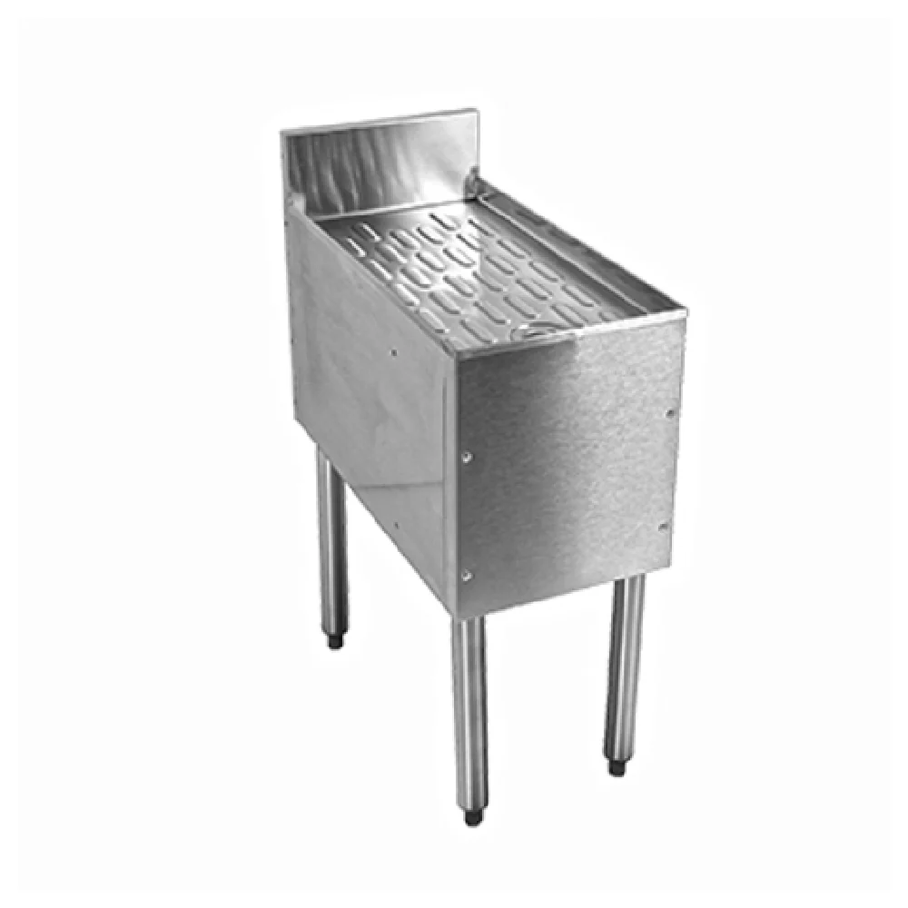 Glastender C-DBB-24 24 Inch CHOICE Underbar Drainboard Stainless Steel with Corrugated Work Surface