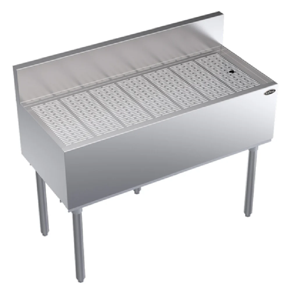 Krowne KR19-GS42 42 Inch Royal Series Underbar Drainboard Stainless Steel with Drain