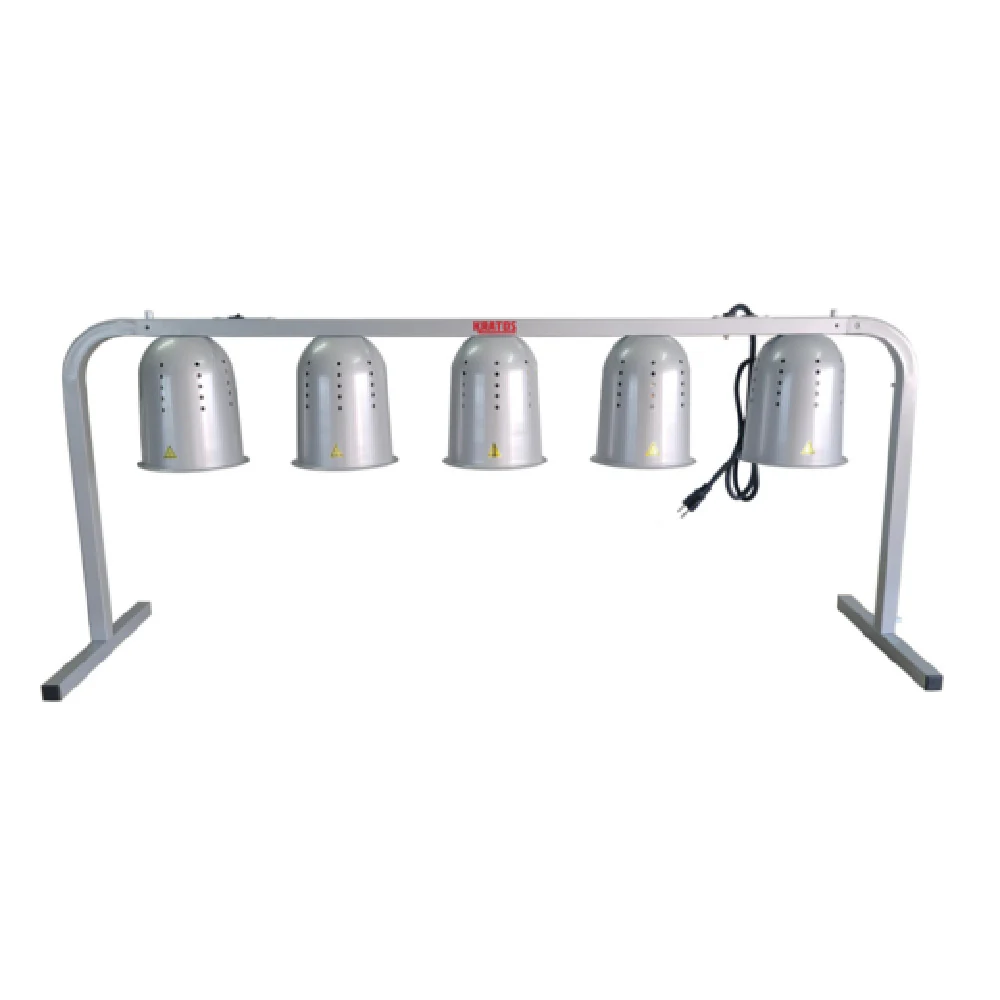 Hubert 165844 Kratos 31M-009 Commercial Freestanding Heat Lamp (5) Bulbs Adjustable Height