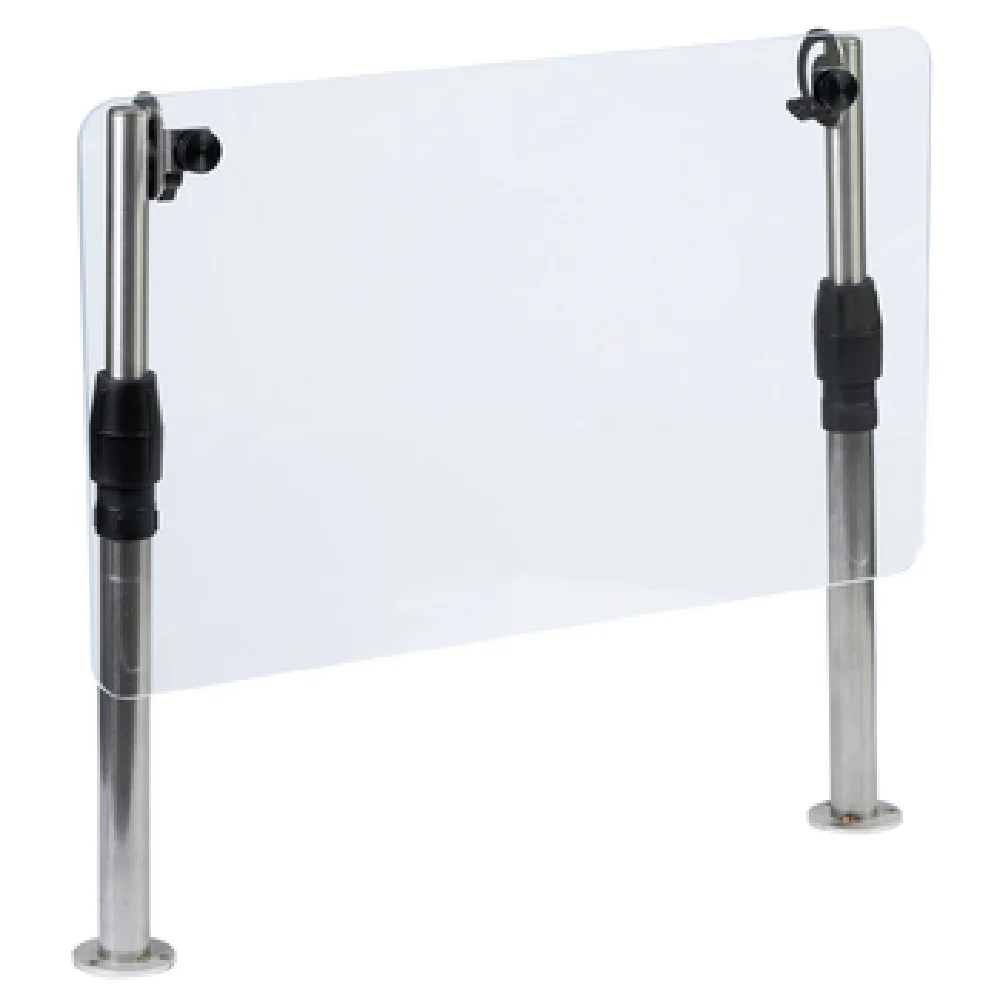 Vollrath MB60MOUNT 60 Inch Mounting Countertop Sneeze Guard Stainless Steel with Adjustable Panel
