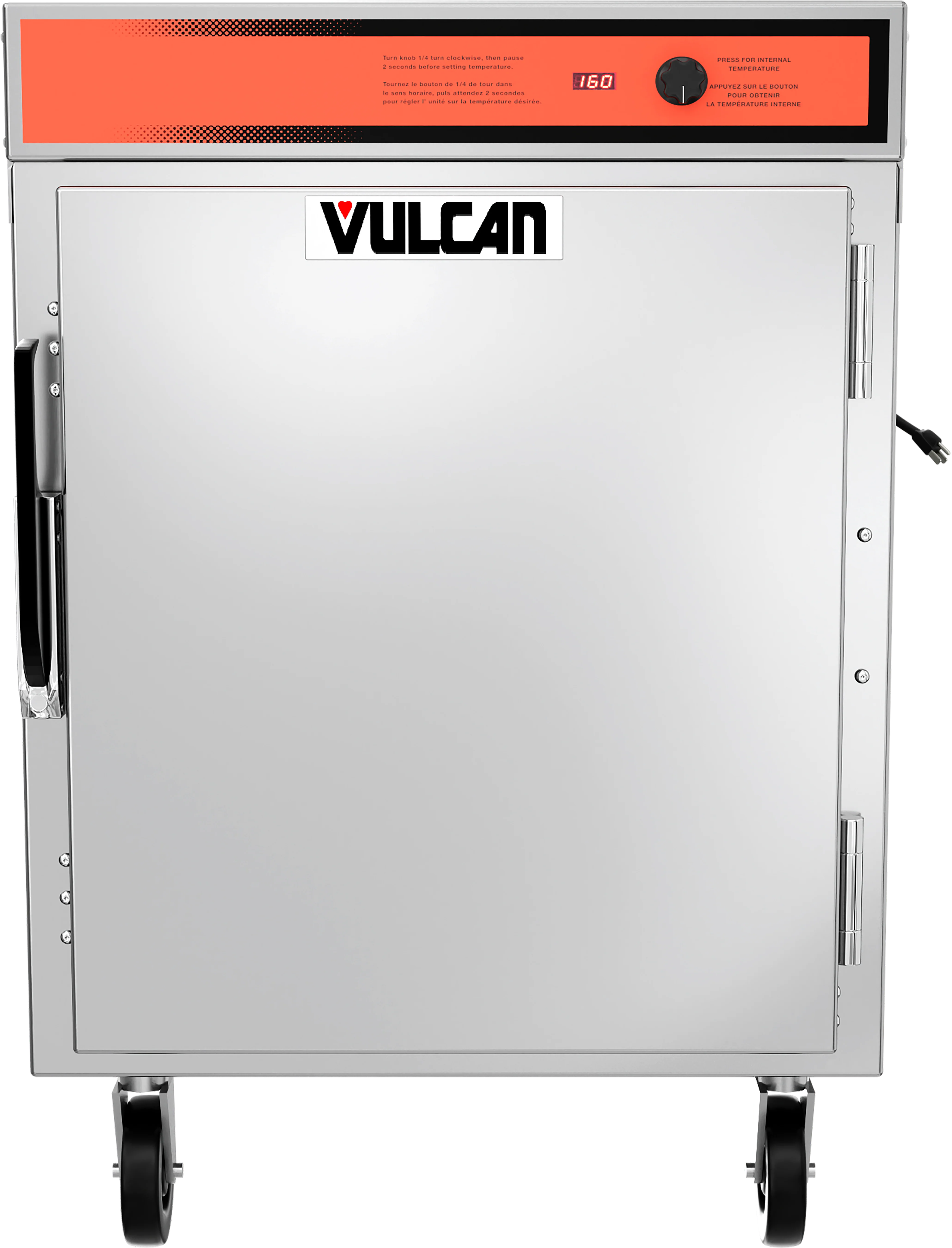 Vulcan VPT7_208-240/60/1 27 Inch Heated Cabinet Mobile Pass-thru Stainless Steel with Push Handles Vulcan VPT7_208-240/60/1 27 Inch Heated Cabinet Mobile Pass-thru Stainless Steel with Push Handles