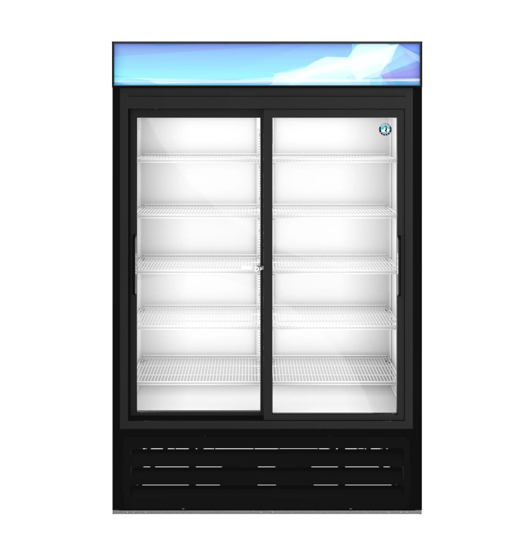 Hoshizaki RM-45-SD-HC-BLK 51 Inch 38.26 cu ft Refrigerated Merchandiser 2 Section Black
