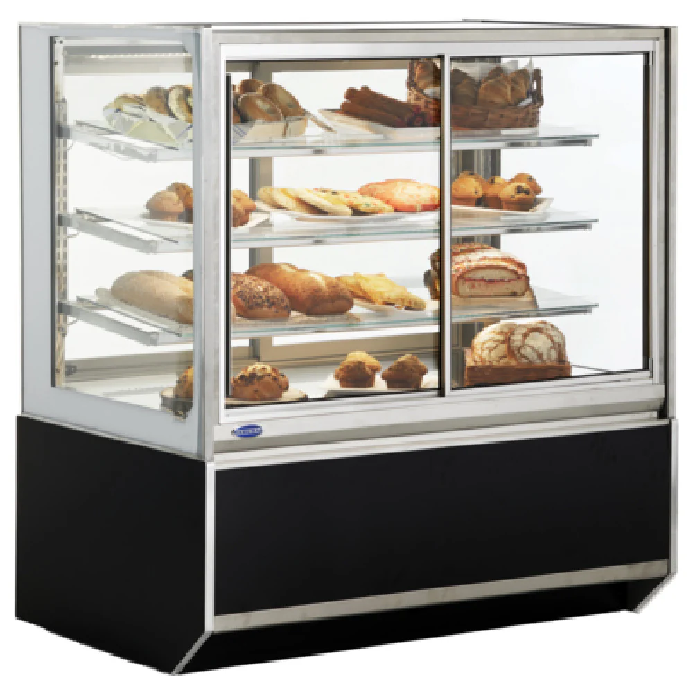 Federal Industries ITDSS4834-B18 48 Inch Italian Glass Non-Refrigerated Display Case Floor Model with Adjustable Shelves Federal Industries ITDSS4834-B18 48 Inch Italian Glass Non-Refrigerated Display Case Floor Model with Adjustable Shelves