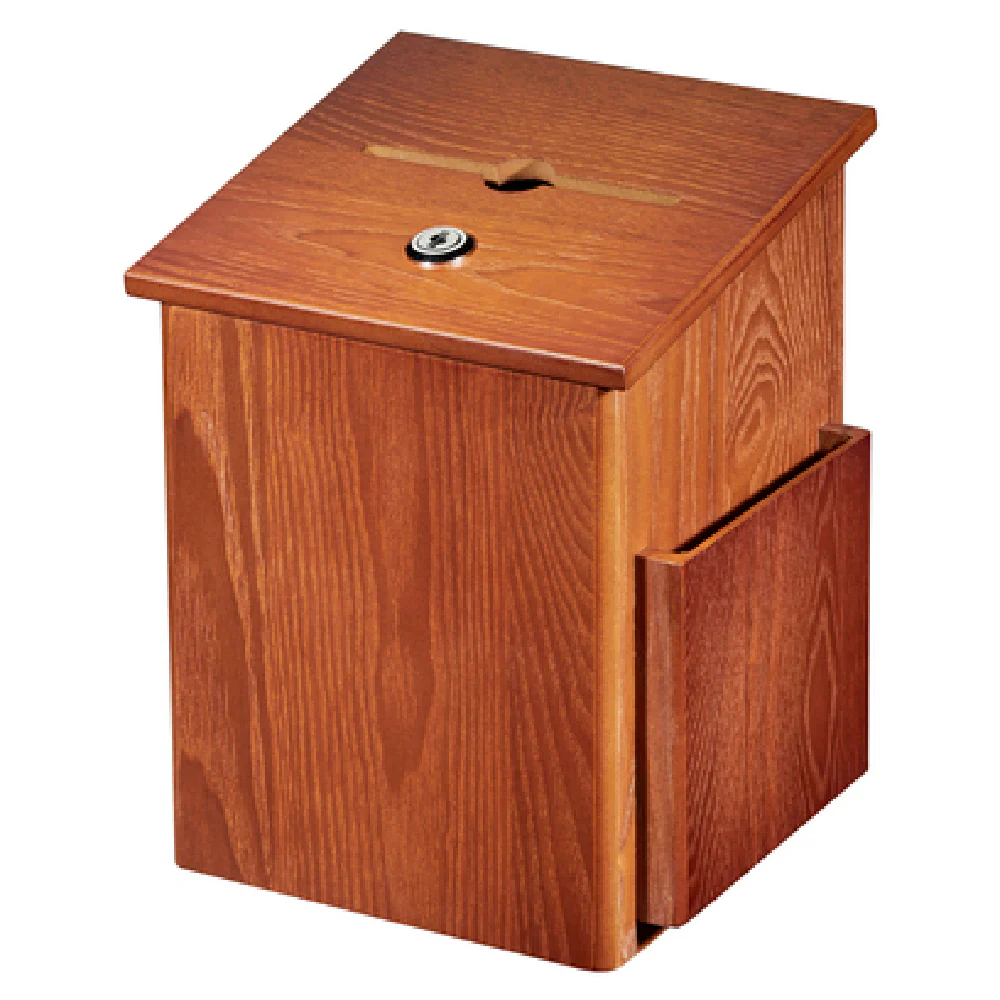 Alpine Industries ADI632-01-MEO 7-1/4 Inch Suggestion Box Lock and Key Medium Oak Alpine Industries ADI632-01-MEO 7-1/4 Inch Suggestion Box Lock and Key Medium Oak