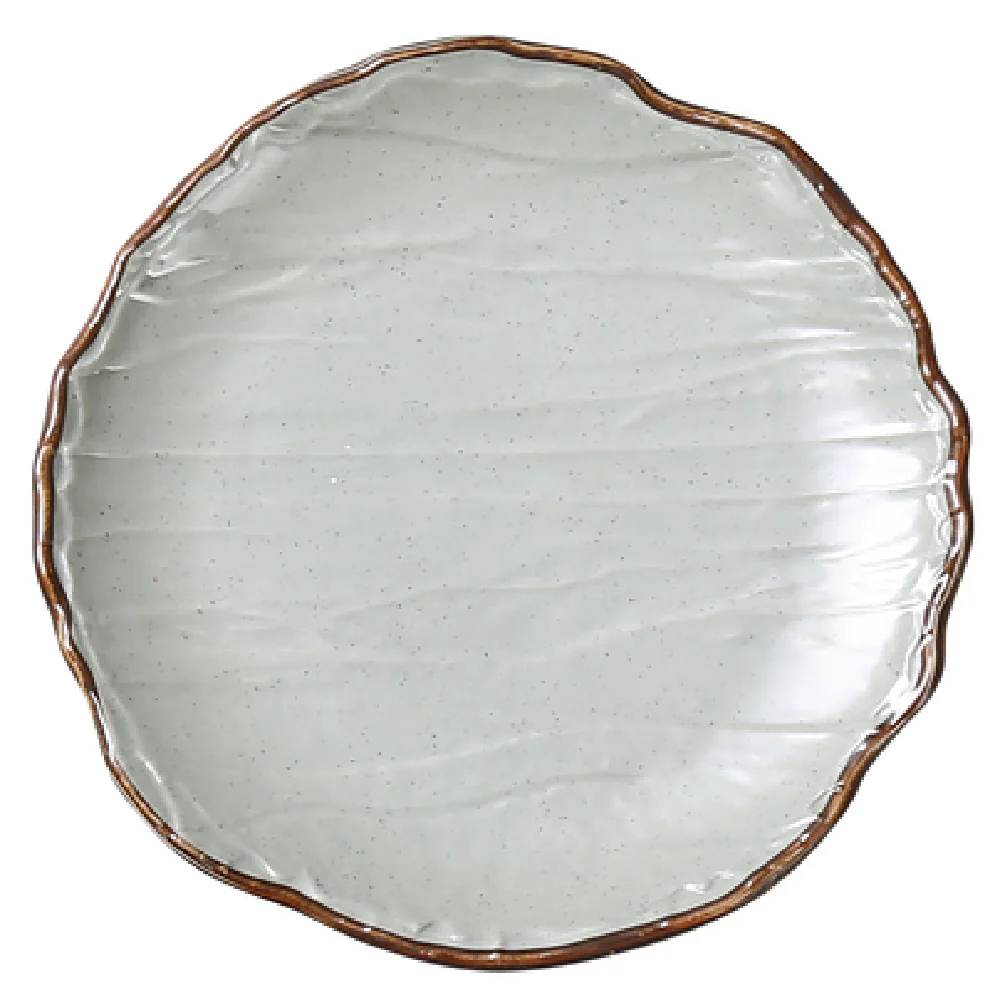 Yanco YO-1012 12-1/2 Inch Melamine Coupe Plate Matte Green - Pack of 12