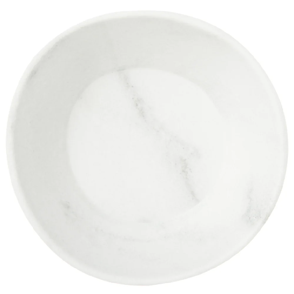 Carlisle 5310837 6-7/8 Inch Bowl 22 Oz Stain Resistant Melamine White Marble Matte Carlisle 5310837 6-7/8 Inch Bowl 22 Oz Stain Resistant Melamine White Marble Matte